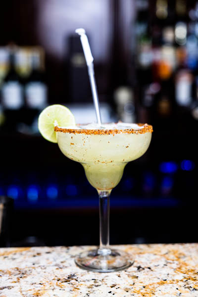 Spicy margarita with a Taj&iacute;n rim